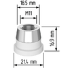 Керамический держатель сопла D21,4 (M11) для Raytools  арт.120515092A - st-e.info - Севастополь