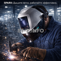 Маска сварщика Sparx с устройством подачи воздуха - st-e.info - Севастополь