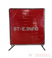 Экран защитный 1.74х1.74m, красный - st-e.info - Севастополь