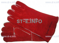 Перчатки-краги сварщика TETU 104 KEVLAR RED - st-e.info - Севастополь