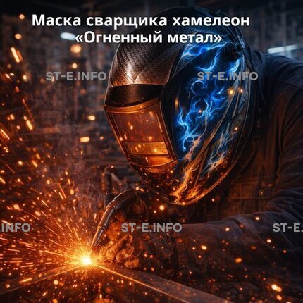 Маска сварщика хамелеон «Огненный метал» (YXE-718G PRO) - st-e.info - Севастополь