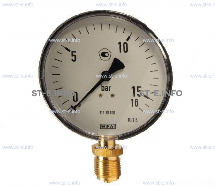  Манометр 0-16 л/10 бар G1/4  (нейтральный) - st-e.info - Севастополь