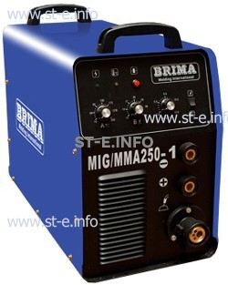 Сварочный инверторный полуавтомат Brima MIG/MMA-250-1 (380)  - st-e.info - Севастополь