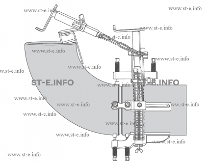Центратор цепной однорядный Василёк СС-4TC+ для диаметров 140-1520 синий для нержавеющей стали - st-e.info - Севастополь